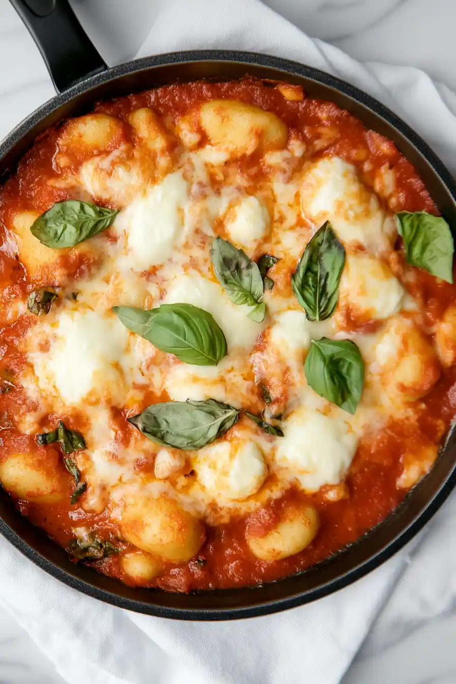 Quick Weeknight Gnocchi Bake: Sausage, Sauce & Cheesy Delight